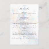 Peacock Wedding Details Informatiekaartje (Voorkant)