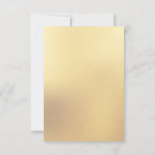 Peacock Wedding Elegant Floral RSVP Kaartje (Achterkant)