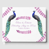 Peacock Wedding Gastenboek (Voorkant)