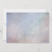 Peacock Wedding Invitation  Blue Elegant Kaart (Achterkant)