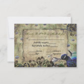  Peacock Wedding Invitation RSVP (Voorkant)