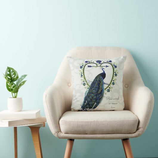 Peacock Wedding Jubileum 40e 50e 60e Kussen (Stoel)