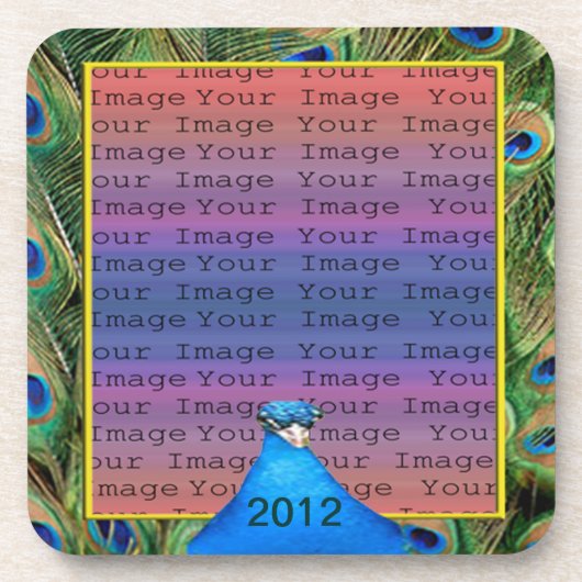 Peacock Wedding Onderzetters (Voorkant)