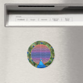 Peacock Wedding Photo Magnet (Insitu (Vaatwasser))