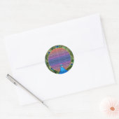 Peacock Wedding Photo Stickers (Envelop)
