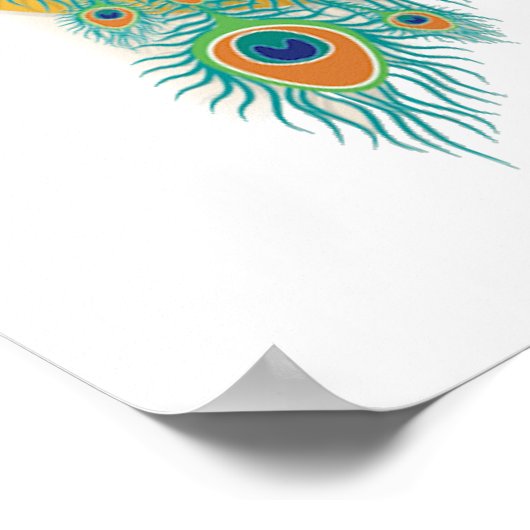 Peacock Wedding Poster (Hoek)