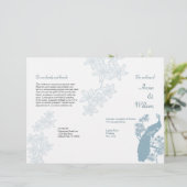 Peacock Wedding Program Flyer (Staand voorkant)
