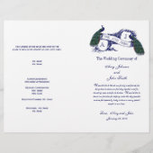  Peacock Wedding Programme (Voorkant)