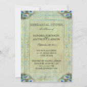  Peacock Wedding Repetitie Aankondiging (Voorkant)