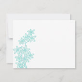 Peacock Wedding Reply Card RSVP Kaartje (Achterkant)