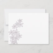 Peacock Wedding Reply Card RSVP Kaartje (Achterkant)