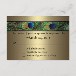 Peacock Wedding RSVP
