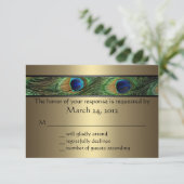 Peacock Wedding RSVP (Staand voorkant)