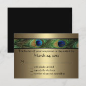 Peacock Wedding RSVP (Voorkant / Achterkant)