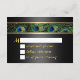 Peacock Wedding RSVP