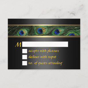 Peacock Wedding RSVP