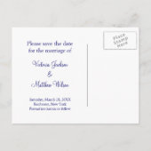 Peacock Wedding Save the Date Aankondigingskaart (Achterkant)