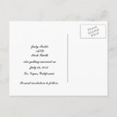 Peacock Wedding Save the Date Briefkaart (Achterkant)