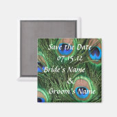Peacock Wedding Save the Date Magneet (Voorkant / Achterkant)