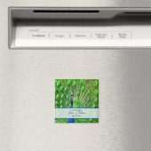 Peacock Wedding Save the Date Magneet (Insitu (Vaatwasser))