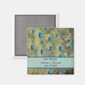 Peacock Wedding Save the Date Magneet (Voorkant / Achterkant)