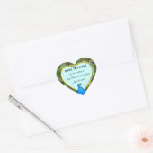 Peacock Wedding Save the Date Stickers (Envelop)