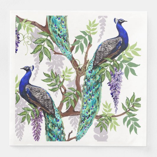 Peacock Wedding Servet (Voorkant)