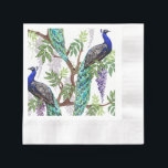 Peacock Wedding Servet<br><div class="desc">Mooie pauw trouwluiers.</div>