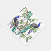 Peacock Wedding Servet (Hoek)