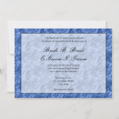 Peacock Wedding Theme 1 (Blauw) Kaart (Achterkant)