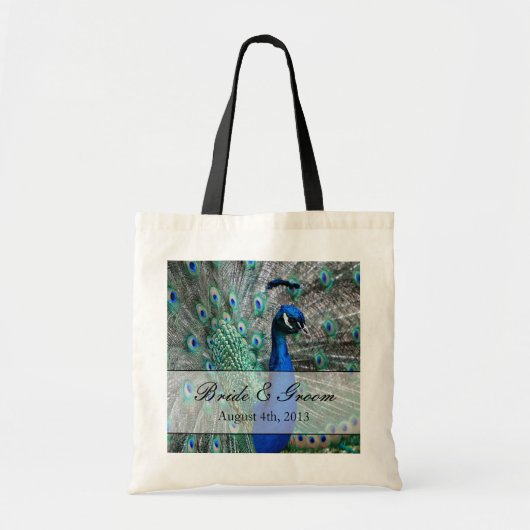 Peacock Wedding Theme 1 Tote Bag (Voorkant)