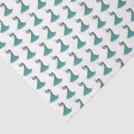 Peacock-weefselpapier Tissuepapier (Detail)