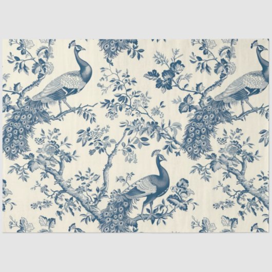 Peacock-weefselpapier Tissuepapier (Voorkant)