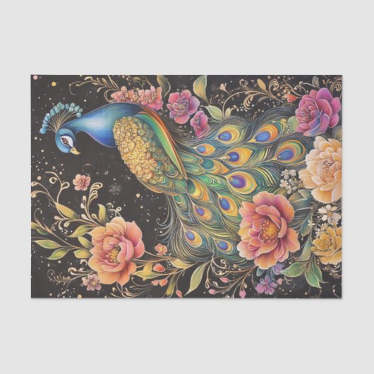 Peacock-weefselpapier Tissuepapier (Voorkant)