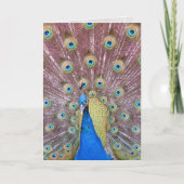 Peacock-Wenskaart Kaart (Voorkant)