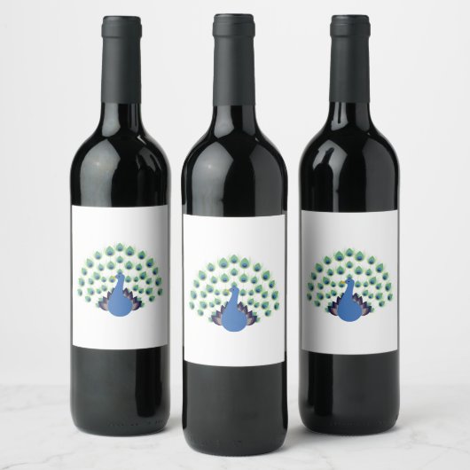 Peacock Wijn Etiket (Flessen)