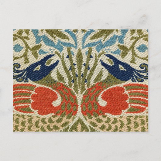 Peacock, William Morris Briefkaart (Voorkant)