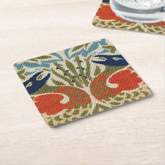 Peacock, William Morris Kartonnen Onderzetters (Schuin)