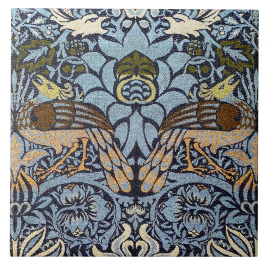 Peacock, William Morris Tegeltje (Voorkant)