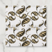  Peacock Wine met thema bruiloft Bedankjes Labels (Achterkant)