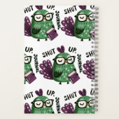 Peacock with Journal beroemd gemaakt door "Shut Up Notitieboek (Achterkant)