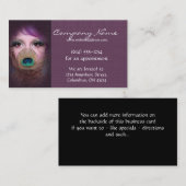 Peacock Woman D3 - SchoonheidsVisitekaartjes Visitekaartje (Voorkant / Achterkant)