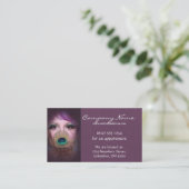 Peacock Woman D3 - SchoonheidsVisitekaartjes Visitekaartje (Staand voorkant)