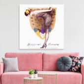 Peacock Woman Flapper Canvas Afdruk (Insitu (Woonkamer))