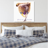 Peacock Woman Flapper Canvas Afdruk (Insitu (Slaapkamer))