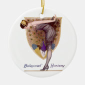  Peacock Woman Flapper  Keramisch Ornament (Voorkant)