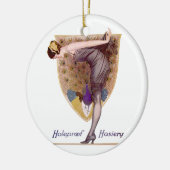 Peacock Woman Flapper Keramisch Ornament (Links)