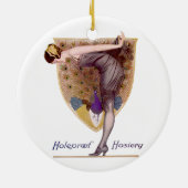 Peacock Woman Flapper Keramisch Ornament (Achterkant)