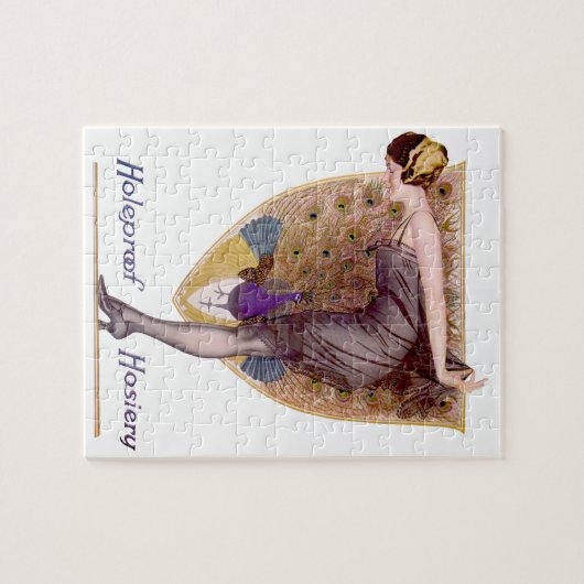 Peacock Woman Flapper Legpuzzel (Horizontaal)