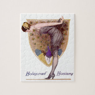 Peacock Woman Flapper  Legpuzzel